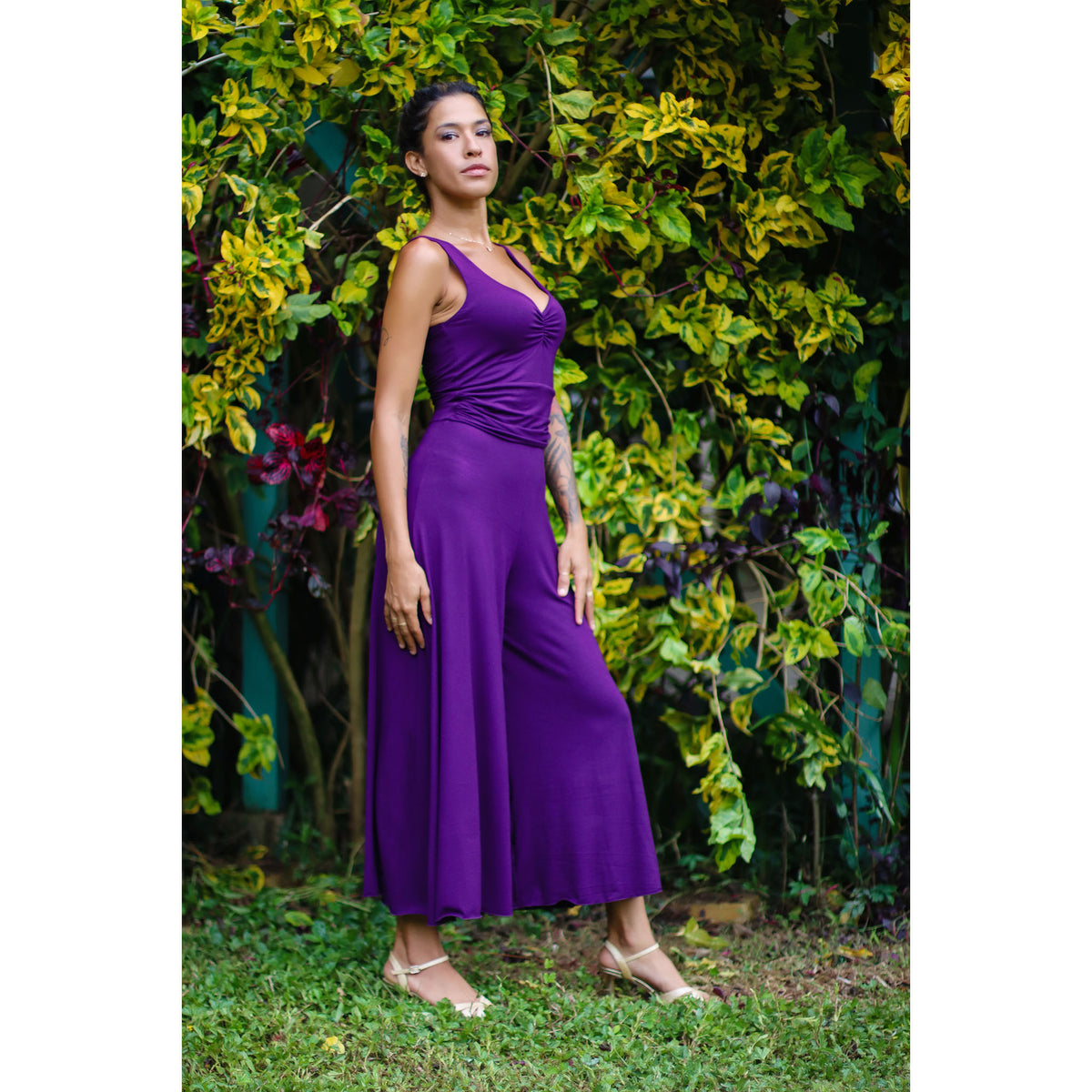 formal romper dress Qeaghou Formal Jumpsuits for Women Dressy Wedding Guest One Piece Sleeveless Rompers High Waisted Wrap V Neck Wide Leg Pants Romper With Pockets