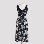 Ailana Dress in Black Hibiscus
