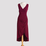 Knot Dress in Burgundy