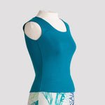 Shell Top in Green Teal