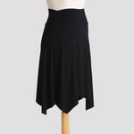 Short Handkerchief Skirt in Black